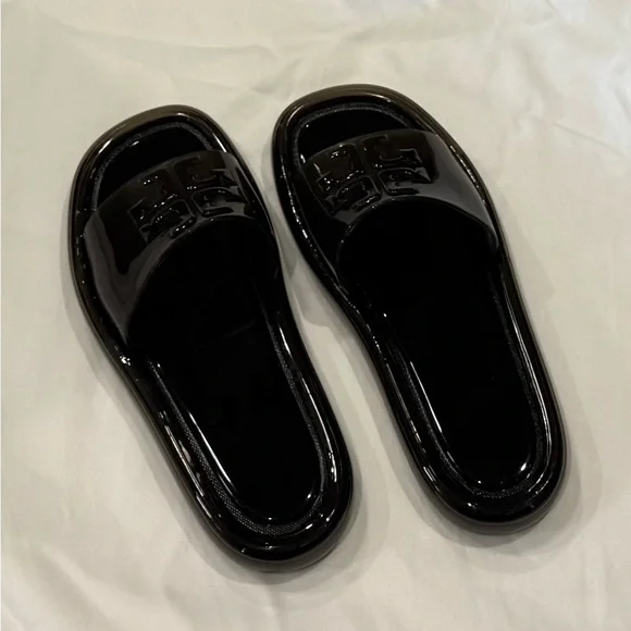 Tory Burch Black Slide Sandals - Picture 2 of 5